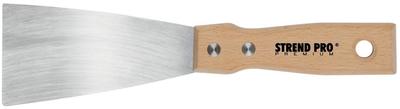 Putty knives Strend Pro Premium S295, 030x1,2 mm, INOX, beech handle