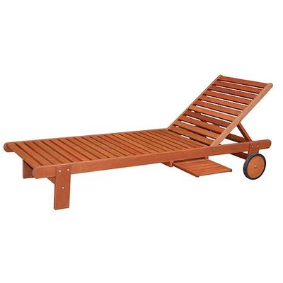 <p>Lounger LEQ LANGELAND, 196x71x28/81 cm, wooden</p>