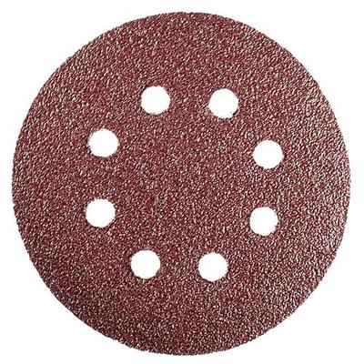 Sanding disc KONNER D38 125 mm, P120, 8 holes, pkg.10 pcs