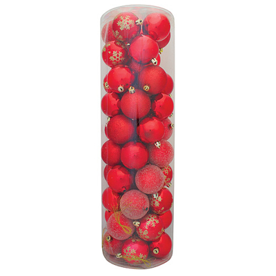 Decorations Xmas N4 6050, 50 pcs, M03 red
