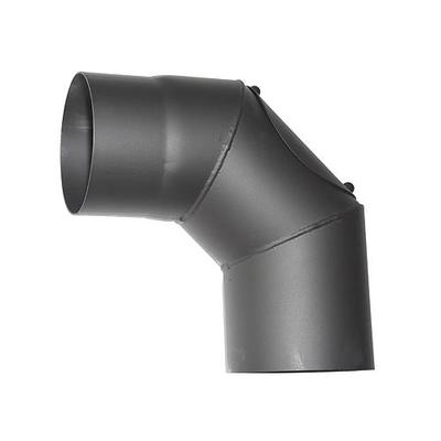 Smoke pipe elbow HS.CO 090/130/1,5 mm, with opening for cleaning