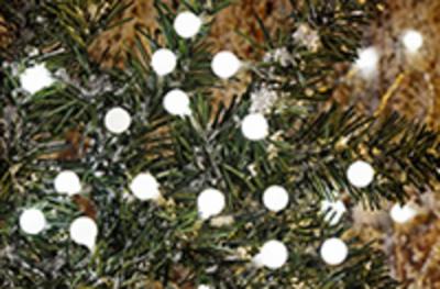 Christmas Light MagicHome Christmas Cherry Balls, 100 LED cold white, IP44, 8 functions, L-9,90 m