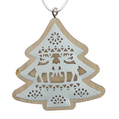 Christmas decorations MagicHome, Tree and Deers, pkg. 5 pcs