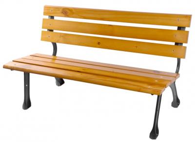 2.TRIEDA Lavička PAYTON, záhradná, kov/drevo, 122x58x72 cm