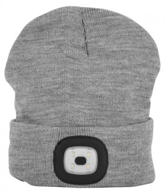 Beanie Cap Strend Pro Albacore kid gray S, for kids 4x SMD LED, USB charging