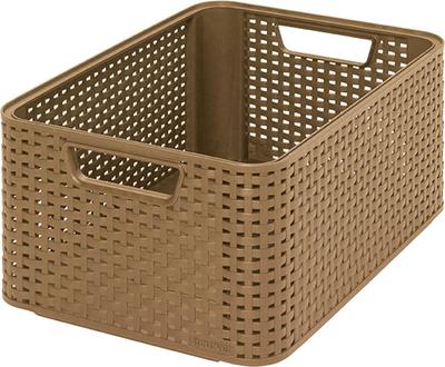 Laundry basket Curver® STYLE2 M, mocha, 38x29x17 cm