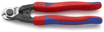 Nožnice KNIPEX 95 62 190, kliešte, 190 mm, do 5mm2, na ocel. lanka