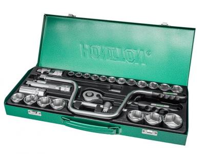 Tool and socket wrench set 26 pcs Honiton, 1/2", 12-34mm