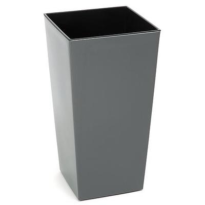 Flower pot FINEZJA, 190x190x360 mm, antracit