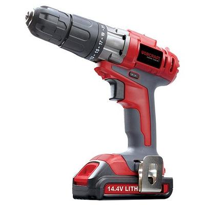 Cordless drill + Impack 14,4 V Worcraft, 2 li-ion batteries, 1500mAh,