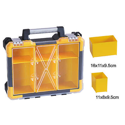 Plastic suitcase tool box 06x/380x340x115 mm, max 14kg