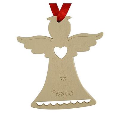 Christmas decorations MagicHome, Angel Peace B, gold, pkg. 5 pcs