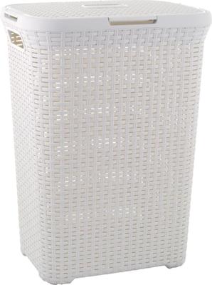 Laundry basket Curver® NATURAL STYLE 60L, cream, 44x61x34 cm
