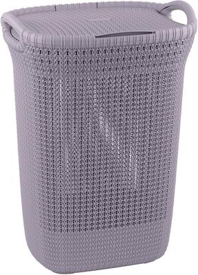 Laundry basket Curver® KNIT 3676 57L, light violet, 45x61x34 cm
