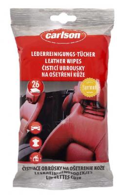 Carlson cleaning wipes, for leather, for the car, 26 pcs
