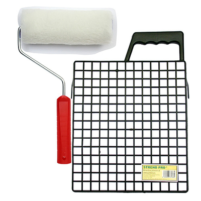 Painters set 180mm SAMBER
 (grid, paint roll, holder)