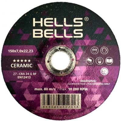 Kotúč Hells Bells 150x7.0x22.2mm, T27, SG-Ceramic, brúsny na kov