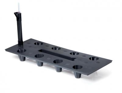 Irrigation system CUBE&TUBUS 600, 18x4.2x50.5 cm, for square flower pots