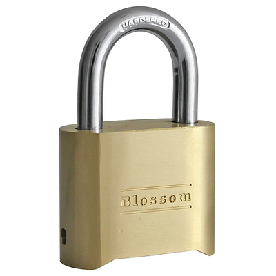 Brassed padlock 50mm Blossom (numerical code)