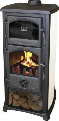 Stove Thalia Cucina, beige, 12 kW, 120 cm, cast iron/chamotte