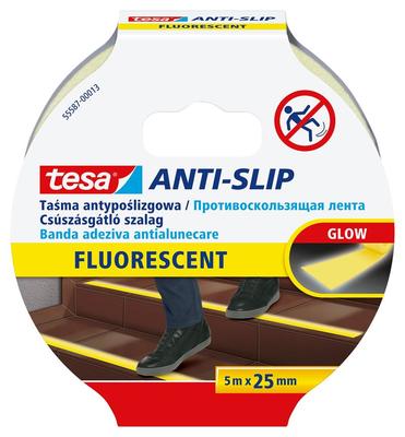Tesa® Anti-slip, anti-slip, fluorescent, 25 mm, L-5 m