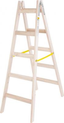 Strend Pro wooden stepladder, 2nd quality, 5 rungs, 1.60 m, max. 150 kg