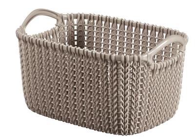 Laundry basket Curver® KNIT 3L, dark brown, 25x18x14 cm