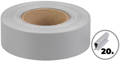 Tape Strend Pro EUROSTANDARD, 47.5 mm, length 35 m, shading, grey, covering, for fence panels, with