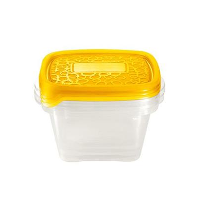 Food container Curver® TAKE AWAY 2 3x1.1L, yellow, 17x12x16 cm