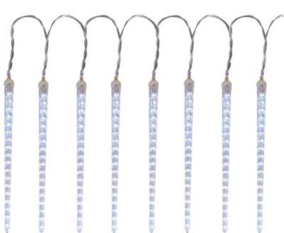 2.TRIEDA Reťaz MagicHome Vianoce Icicle, 288x LED studená biela, 8 cencúľov, vodopádový efekt, 230 V, 50 Hz, IP44, exteriér, osvetlenie, L-3,50 m, bez adaptéru