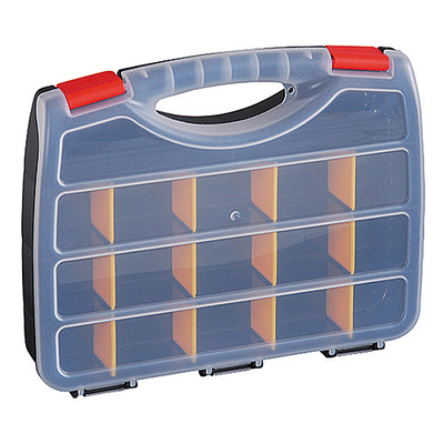 Plastic suitcase tool box 15x/315x340x110 mm, max 7kg