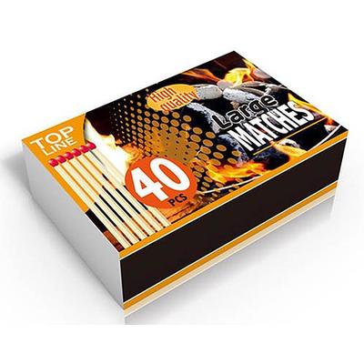 Matches Top Line BBQ, 95 mm, for fireplace, 40 pcs