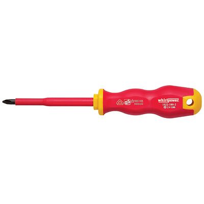 Insulated phillips screwdriver Whirlpower® PH1 / 80mm, DIN8764, VDE 1000V, GS