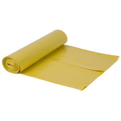 Waste bags ROLO LDPE T711.05, 070x110x0,05 mm, yelow, 15 pcs, 120 lit.