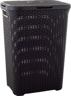 Laundry basket Curver® NATURAL STYLE 60L, dark brown, 44x61x34 cm