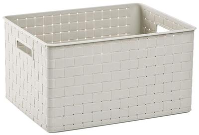 Laundry basket Curver® NUANCE L 30L, cream, 43x23x33 cm