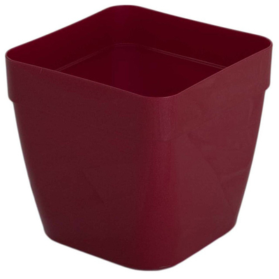 Flower pot 21x21cm ICS PANDORA, red