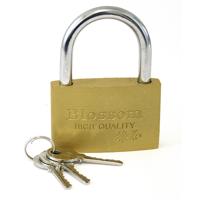 Brassed padlock 40 mm Blossom