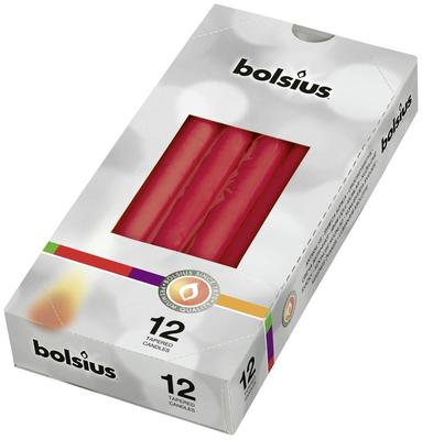 Candles Bolsius Tapered 245/24 mm, red, pack. 12 pcs