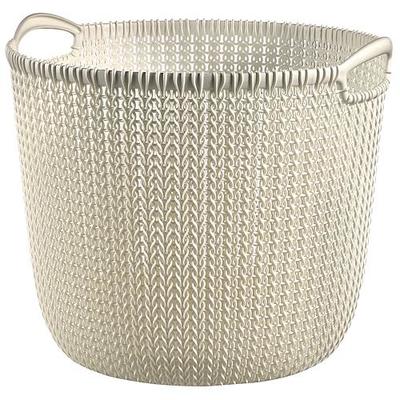 Laundry basket Curver® KNIT 3673 30L, white, 40x39x33 cm