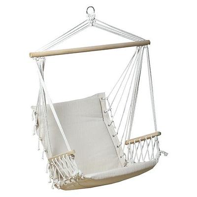 Hanging chair CRAIG, white, cotton, max. 150 kg, 100x50 cm