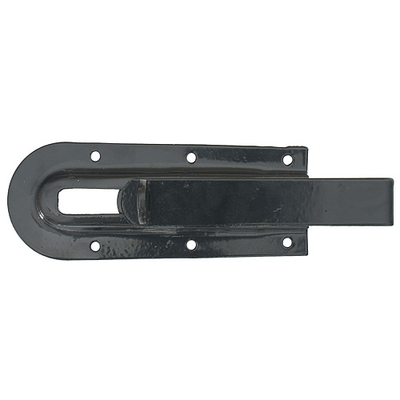 Tower bolt,black,without screw 127mm