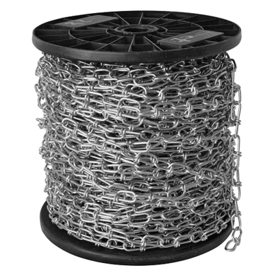 Galvanized knotted chain 2,8x39,0 mm, 16,0kg/30m