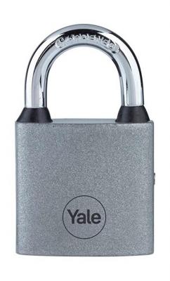 Lock Yale Y111S/38/121/1, padlock, iron, silver, 38 mm, 3 keys