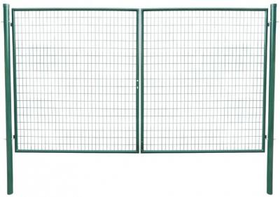 2.TRIEDA Brána Strend Pro METALTEC DUO, 3580/1950/100x50 mm, zelená, dvojkrídlová, záhradná, ZN+PVC, RAL6005