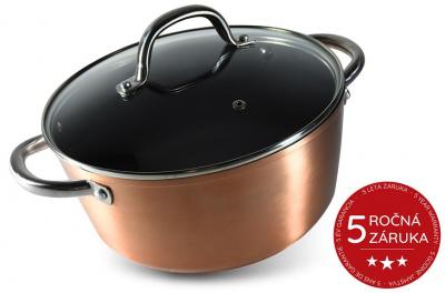 Pot with lid MagicHome Copper Line, 28 cm, 6,0 lit