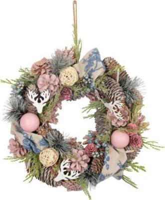 2.TRIEDA Veniec MagicHome Vianoce, závesný, vintage, 30 cm