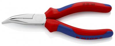 Klieste KNIPEX 25 25 160, 160mm, polgulate, zahnute, pre radiotechniku, CrV