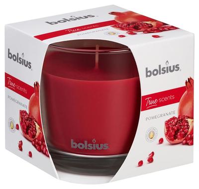 Candle Bolsius Jar True Scents 95/95 mm, pomegranate