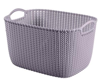 Laundry basket Curver® KNIT 19L, light purple, 40x30x23 cm
